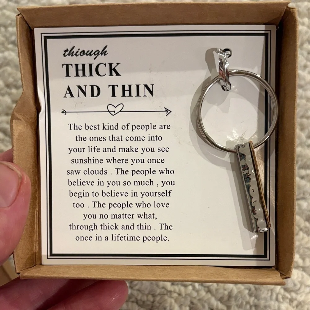 Silver Inspirational Keychain